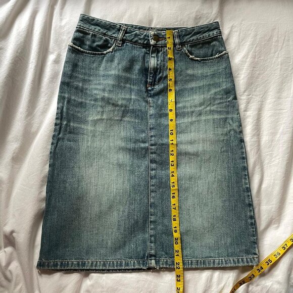 Miss Sixty Light Blue Denim Midi Skirt - Picture 6 of 8